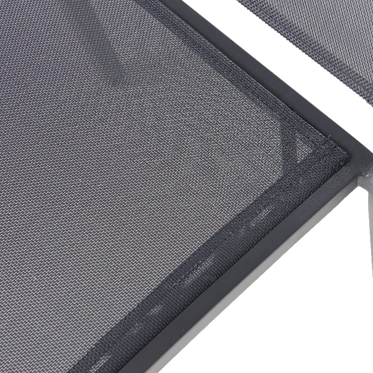 Scaun de gradina, negru, otel, 47 x 86 cm • Batz Ebony