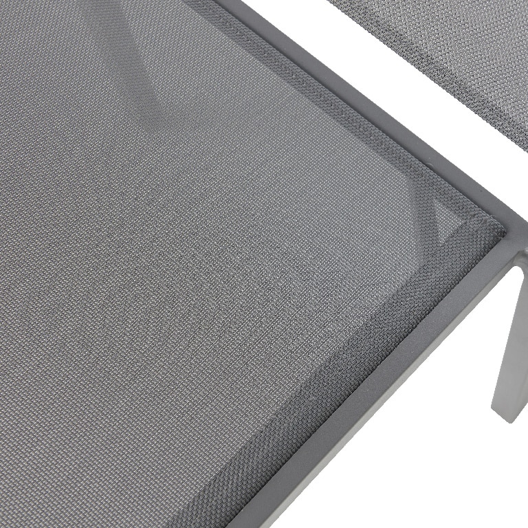 Scaun de gradina, gri, otel, 47 x 86 cm  GoodHome Batz 