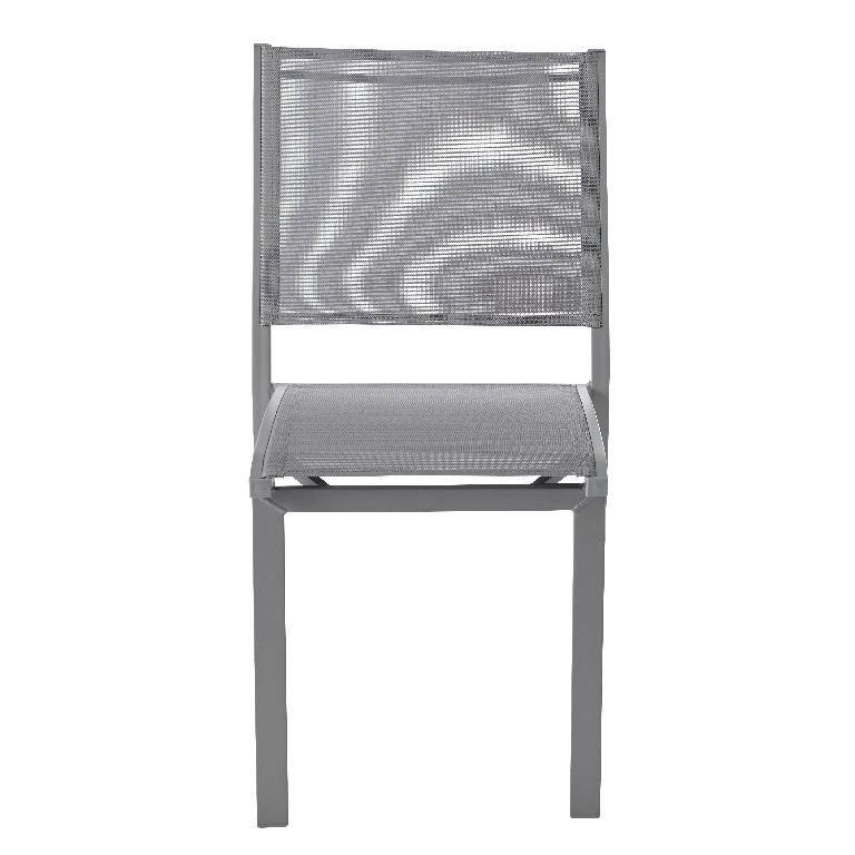 Scaun de gradina, gri, otel, 47 x 86 cm  GoodHome Batz 