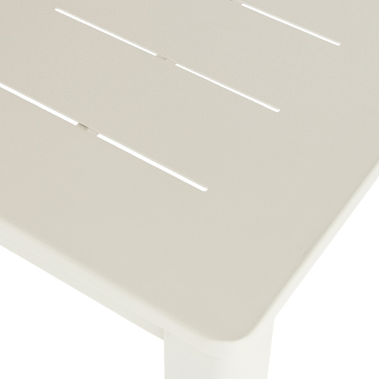 Masa de gradina, aluminiu, bej, patrata, 4 persoane, 80 x 80 x 75 cm • GoodHome santorin