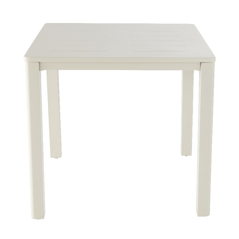Masa de gradina, aluminiu, bej, patrata, 4 persoane, 80 x 80 x 75 cm • GoodHome santorin