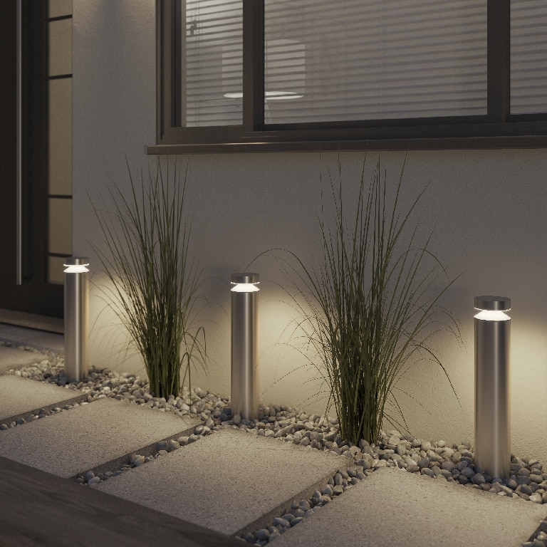 Stalp exterior led inox, 550 lm  • Devlin