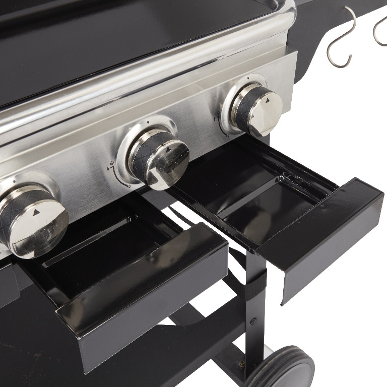 Gratar pe gaz, otel, negru, 144 x 63 x 106 cm • GoodHome Tippah 4