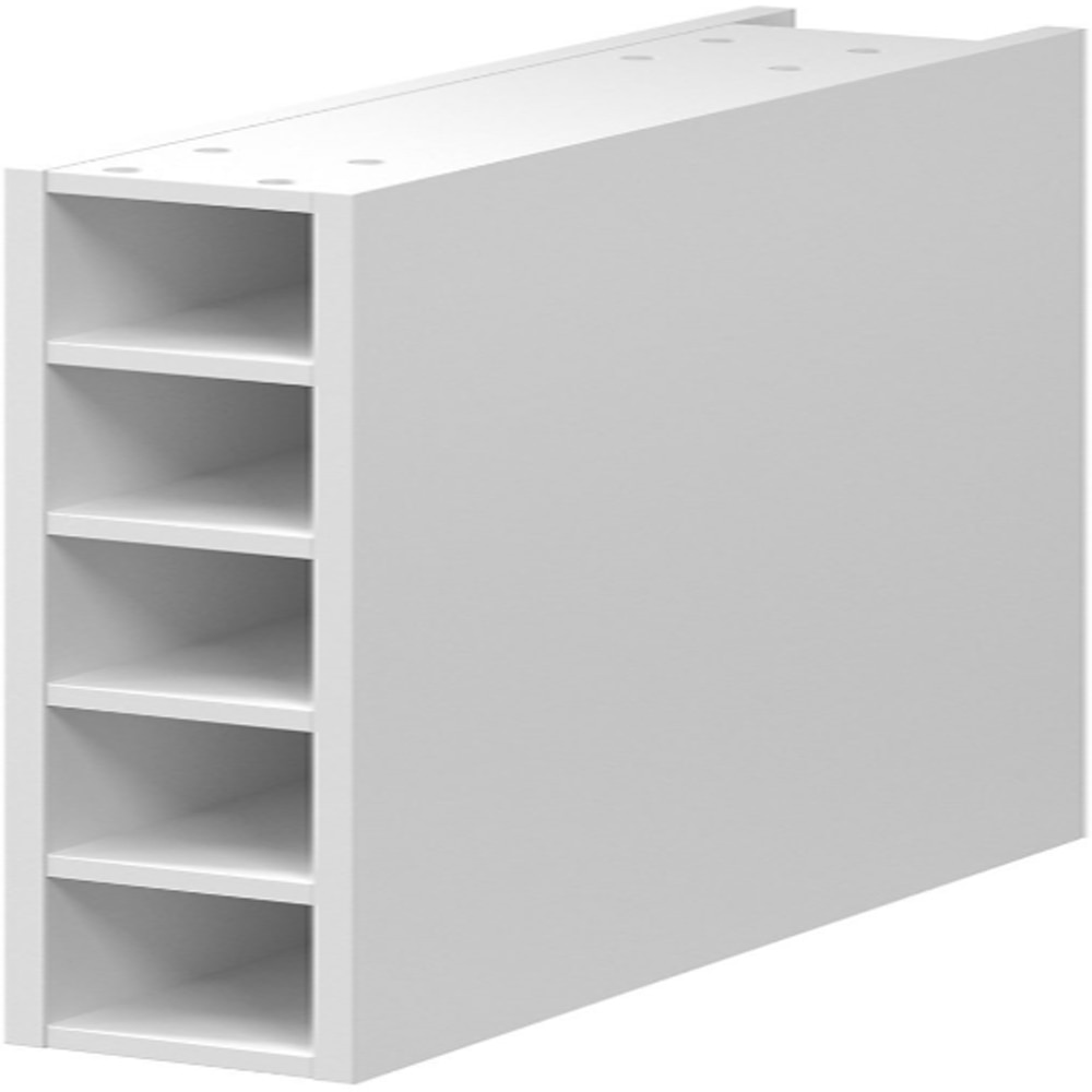 Corp suspendat bucatarie GOODHOME Caraway, pentru vinuri, 15 x 32 x 72 cm, alb