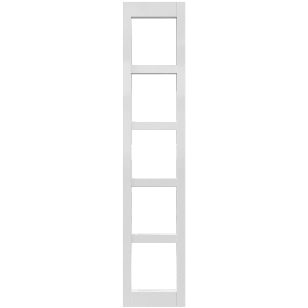 Panou frontal suport vin GOODHOME Garcinia, 14.7 x 71.5 cm, alb lucios