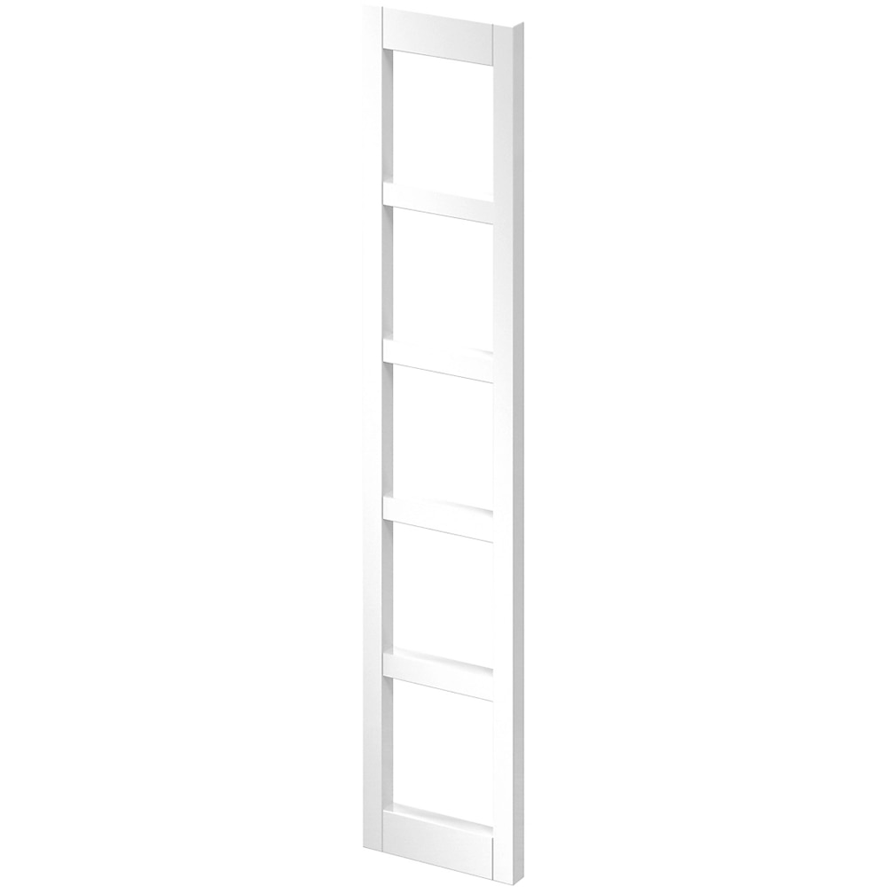 Panou frontal suport vin GOODHOME Garcinia, 14.7 x 71.5 cm, alb lucios