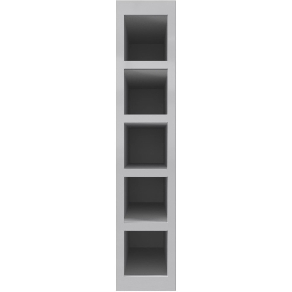 Front usa GOODHOME Alisma, MDF, 15 x 72 x 2 cm, gri deschis