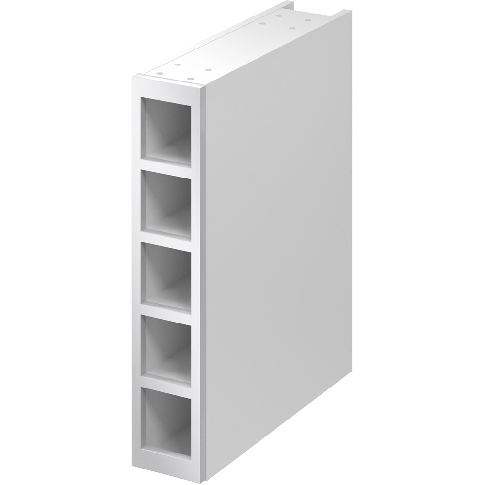 Front usa GOODHOME Alisma, MDF, 15 x 72 x 2 cm, gri deschis