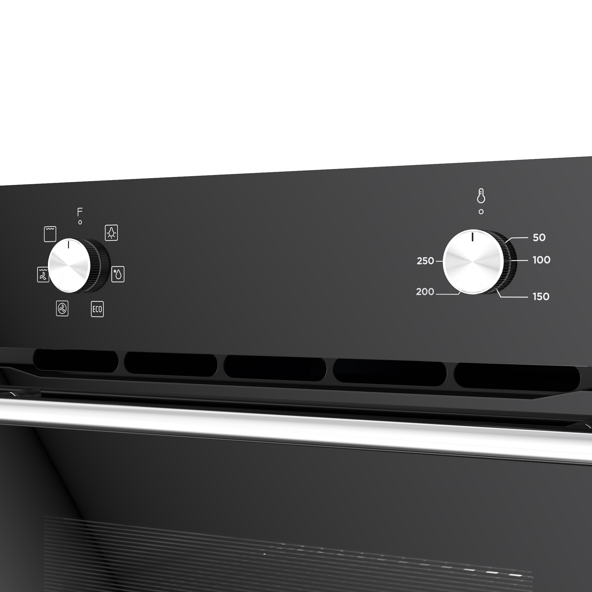 Set plita ceramica si cuptor electric, 66 L, sticla, negru Cooke & Lewis