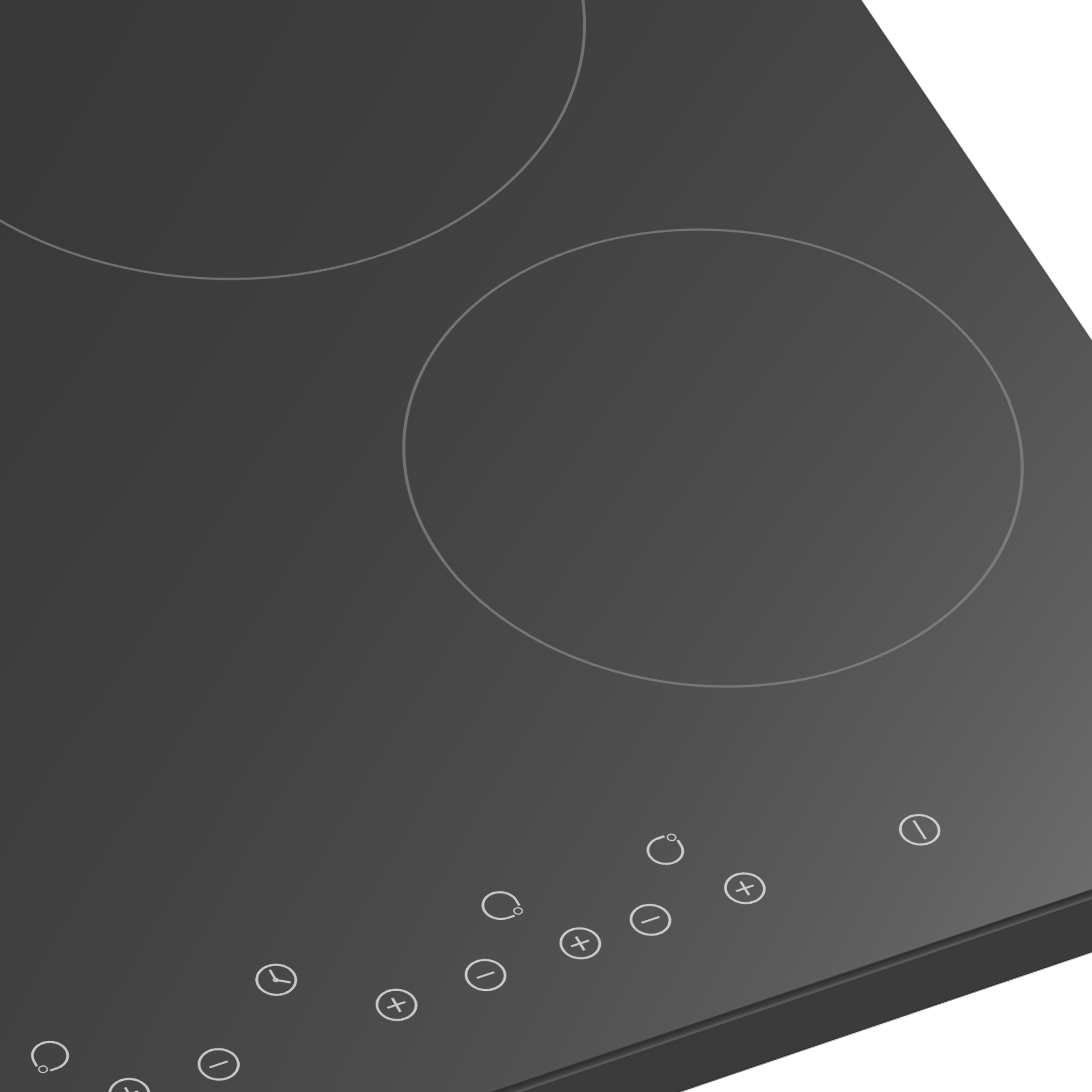 Set plita ceramica si cuptor electric, 66 L, sticla, negru Cooke & Lewis