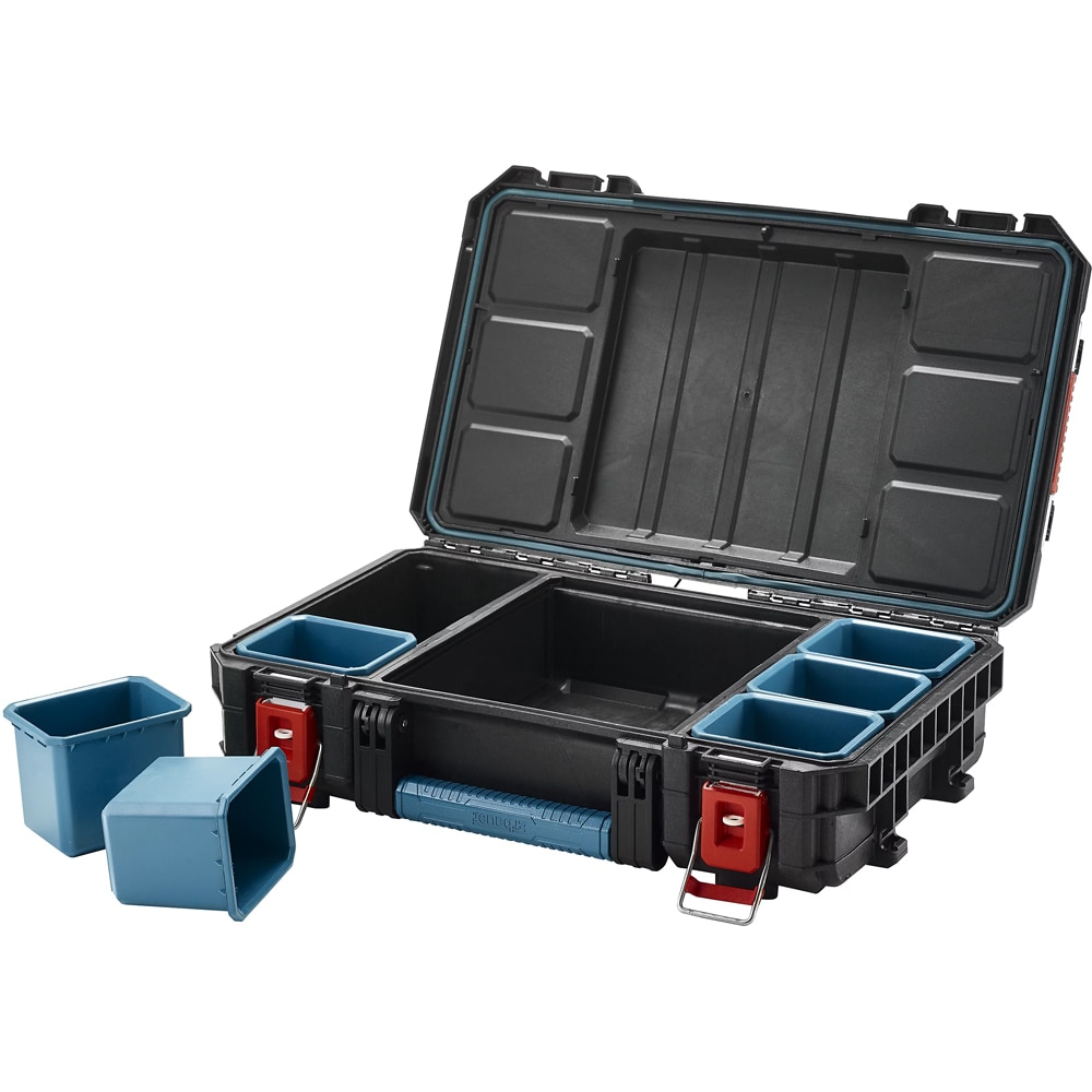 Cutie modulara depozitare scule Erbauer Connecx, 56.4 x 35 x 16.5 cm, negru