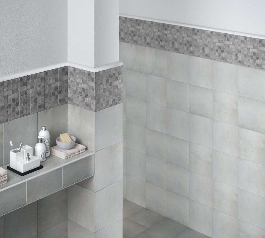 Profil baie curbat PVC, 13 mm, alb autoadeziv