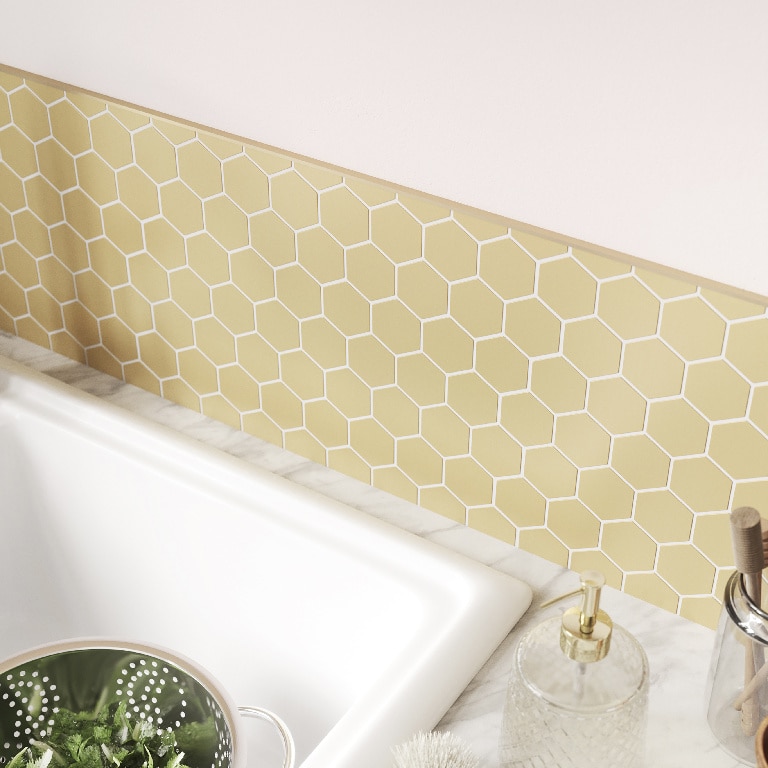 Profil drept, 8 mm, aluminiu, auriu