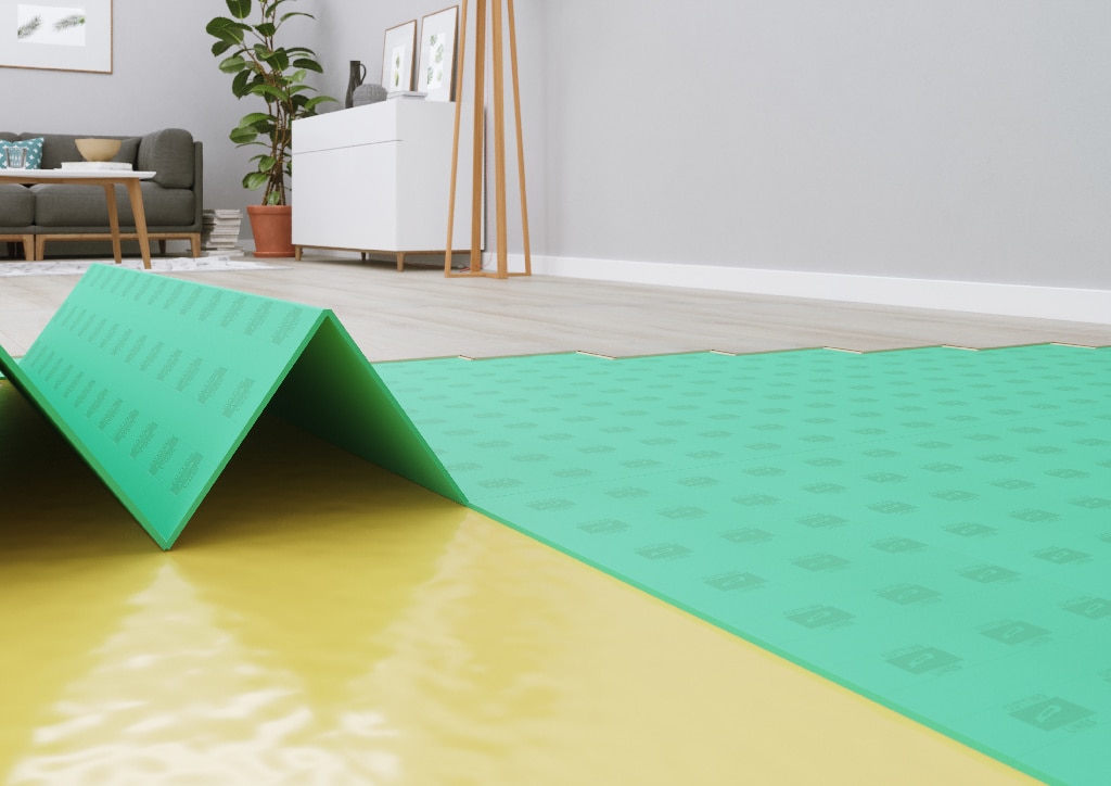 Substrat izolator din polistiren extrudat pt parchet, 5 mm, 5.5 mp, Arbiton Secura Max Smart