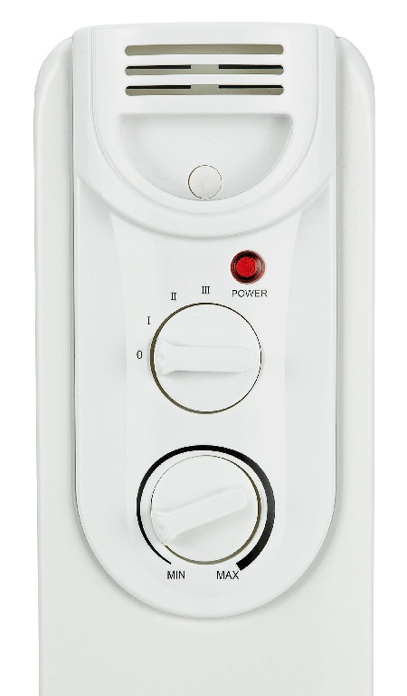 Radiator electric 1500 W, Alb, Metal si plastic, 34 x 63,5 x 25 cm