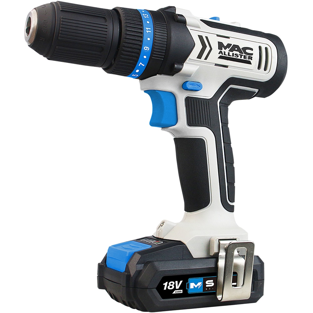 Masina de gaurit si insurubat cu percutie (Bormasina) Mac Allister MCD18-Li-2, 18V, 2x2Ah, 1500rpm, 35Nm