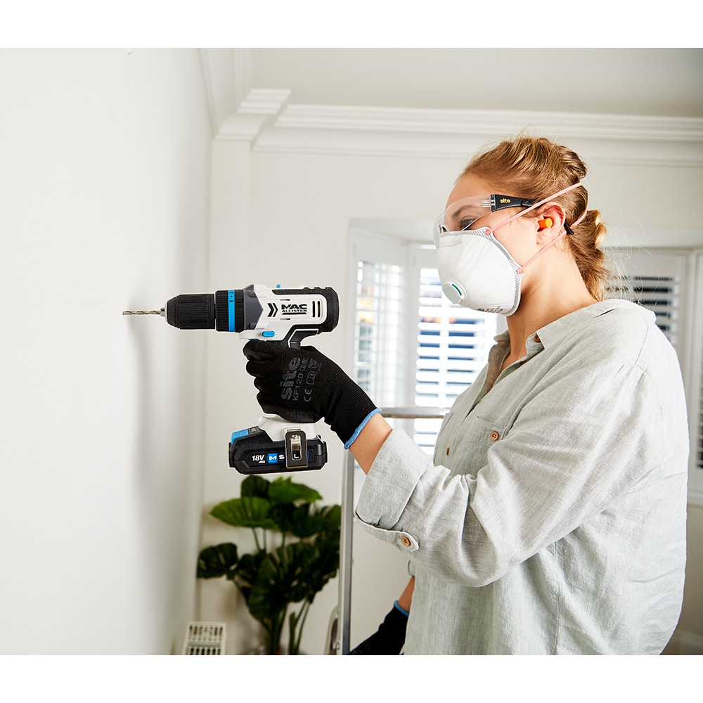 Masina de gaurit si insurubat cu percutie (Bormasina) Mac Allister MCD18-Li-2, 18V, 2x2Ah, 1500rpm, 35Nm