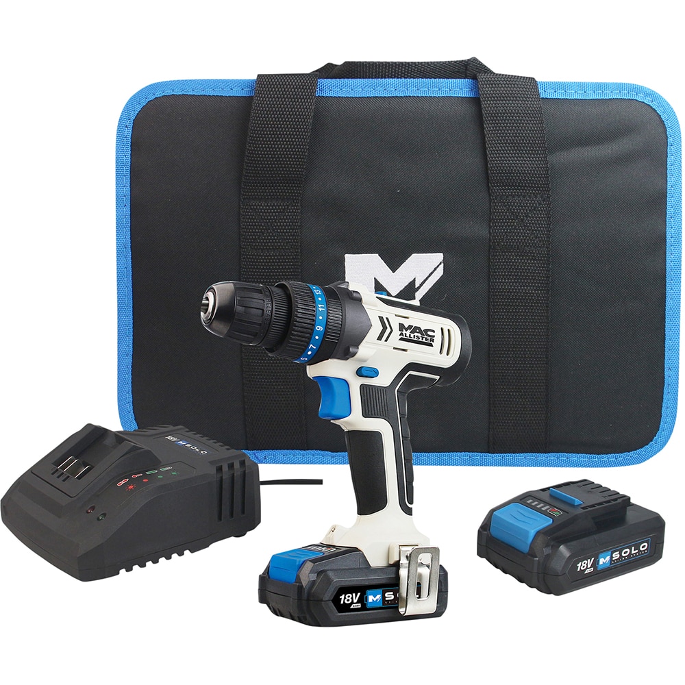 Masina de gaurit si insurubat (Bormasina) Mac Allister MDD18-Li-2, 18V, 2x2Ah, 1500rpm, 30Nm