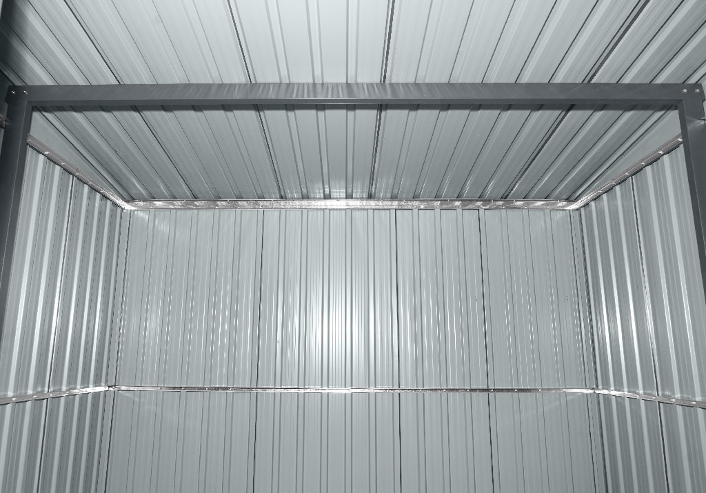 Magazie tip casuta metalica de gradina, gri, 181 X 224 X H 177-199  cm, 4.5 m2   GoodHome