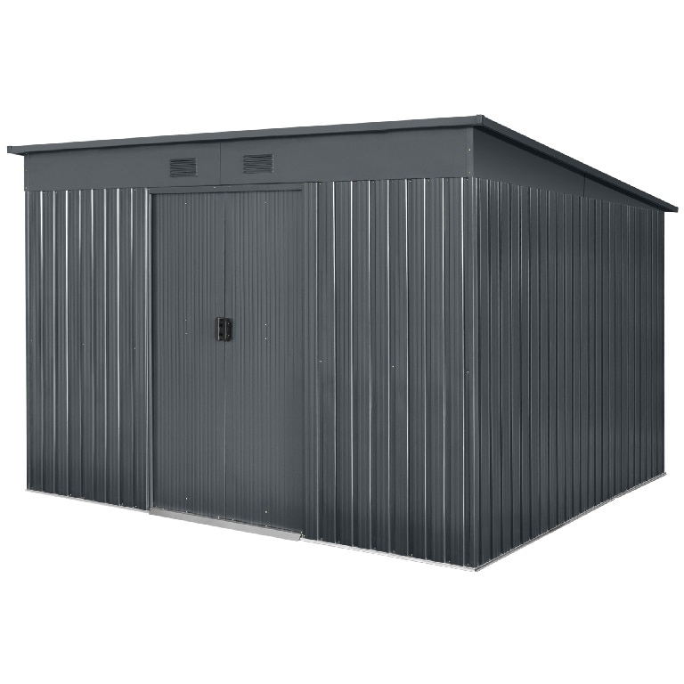 Magazie tip casuta metalica de gradina, 267 X 310 X H177-199 cm, 8.3 mp   GoodHome