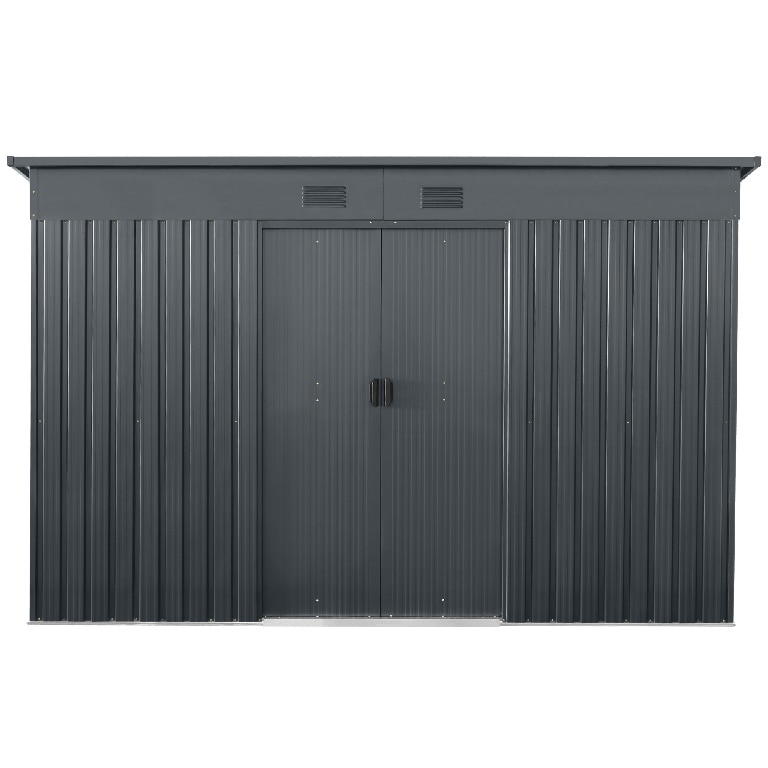 Magazie tip casuta metalica de gradina, 267 X 310 X H177-199 cm, 8.3 mp   GoodHome