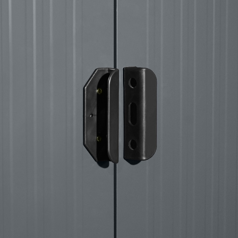 Magazie tip casuta metalica de gradina, 267 X 310 X H177-199 cm, 8.3 mp   GoodHome