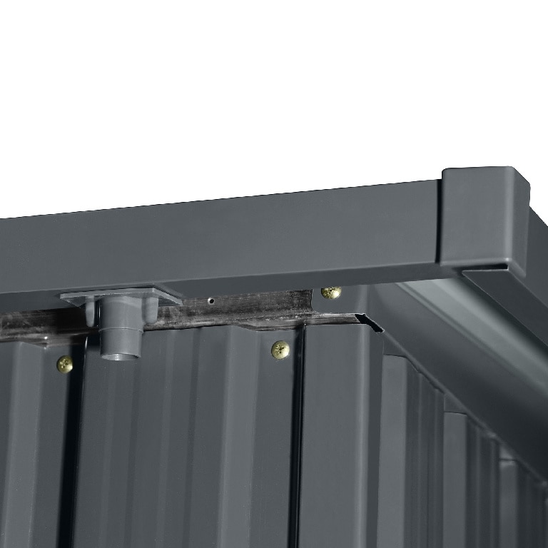 Magazie tip casuta metalica de gradina, 267 X 310 X H177-199 cm, 8.3 mp   GoodHome