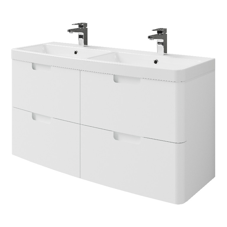 Baza lavoar GoodHome Himalia, 120 cm, alb