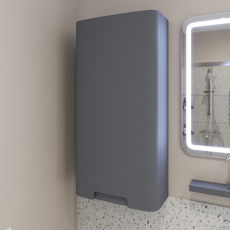 Dulap suspendat GOODHOME Himalaia, 20x80cm, gri