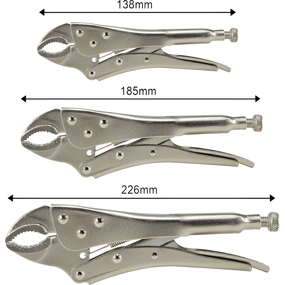 Cleste autoblocare FORGE STEEL, otel, 13.8 / 18.5 / 22.6cm, 3buc