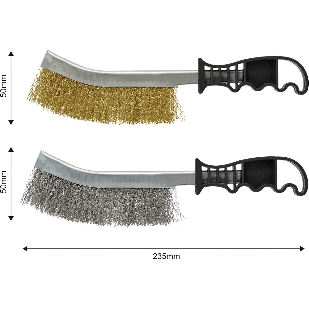 Perie sarma FORGE STEEL, 5 x 23.5 cm, otel, negru