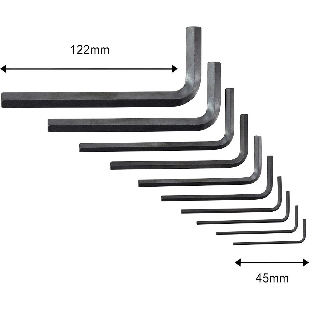 Chei imbus FORGE STEEL, HEX, otel, 10buc