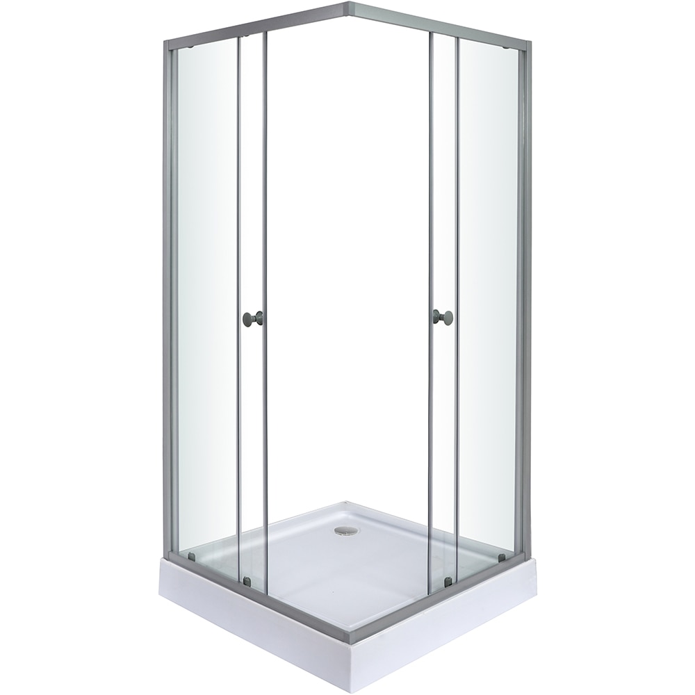 Cabina dus standard Arkell, patrata, 90 x 90 x 192 cm, sticla securizata 4mm, profil crom