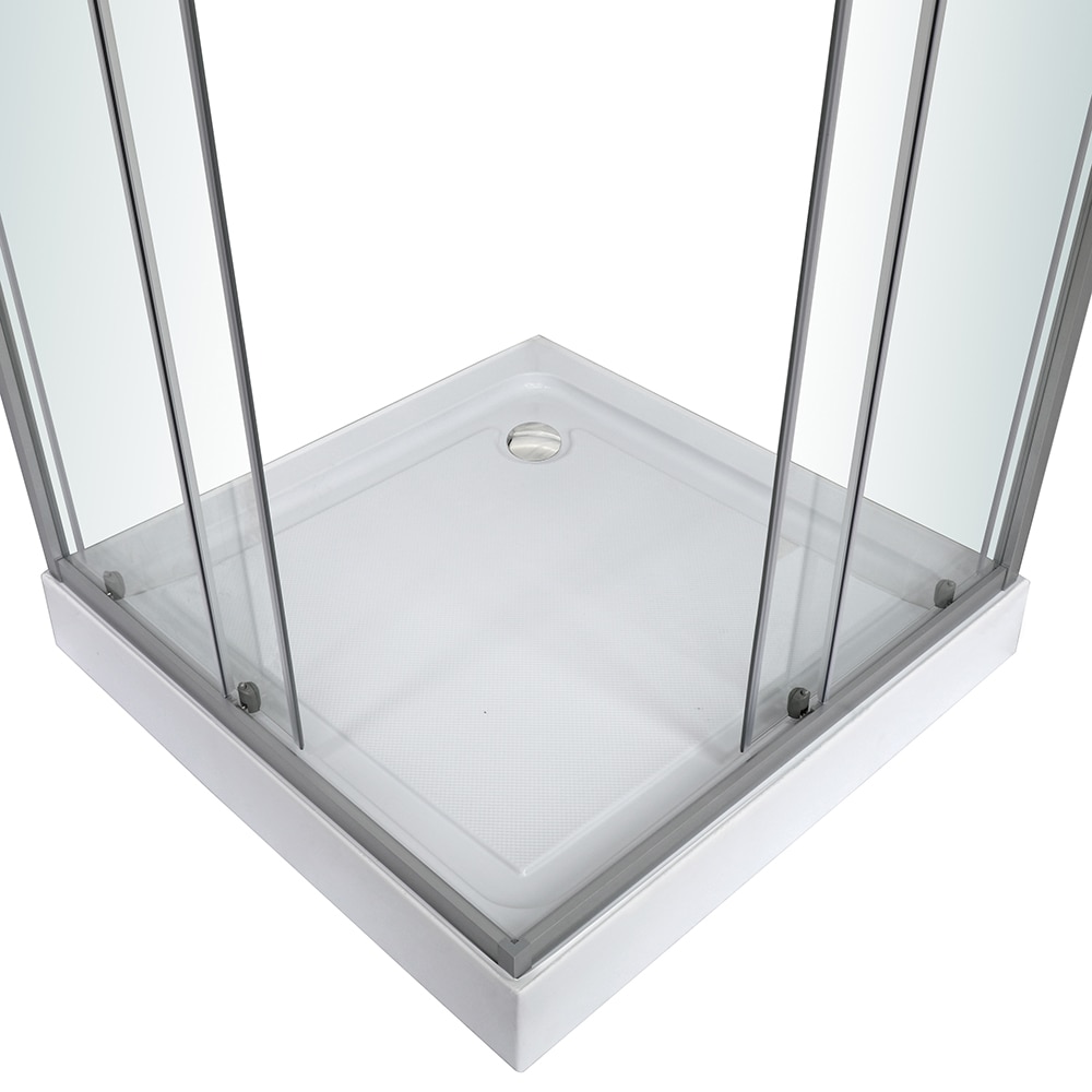 Cabina dus standard Arkell, patrata, 90 x 90 x 192 cm, sticla securizata 4mm, profil crom