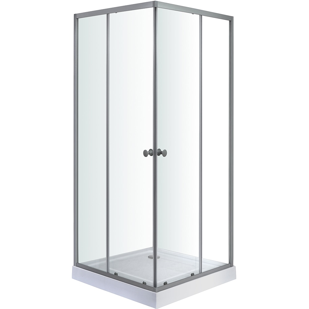 Cabina dus standard Arkell, patrata, 90 x 90 x 192 cm, sticla securizata 4mm, profil crom