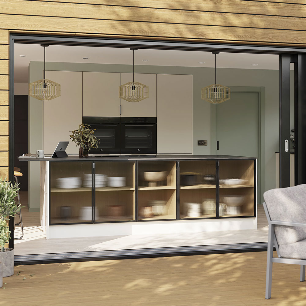 Panou usa GOODHOME Stevia, 64 x 240 x 1.8 cm, MDF, bej