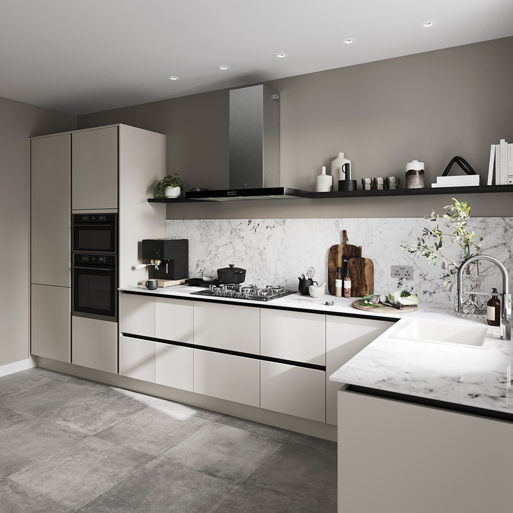 Front usa GOODHOME Stevia, MDF, 60 x 146 x 1.8 cm, sandstone mat