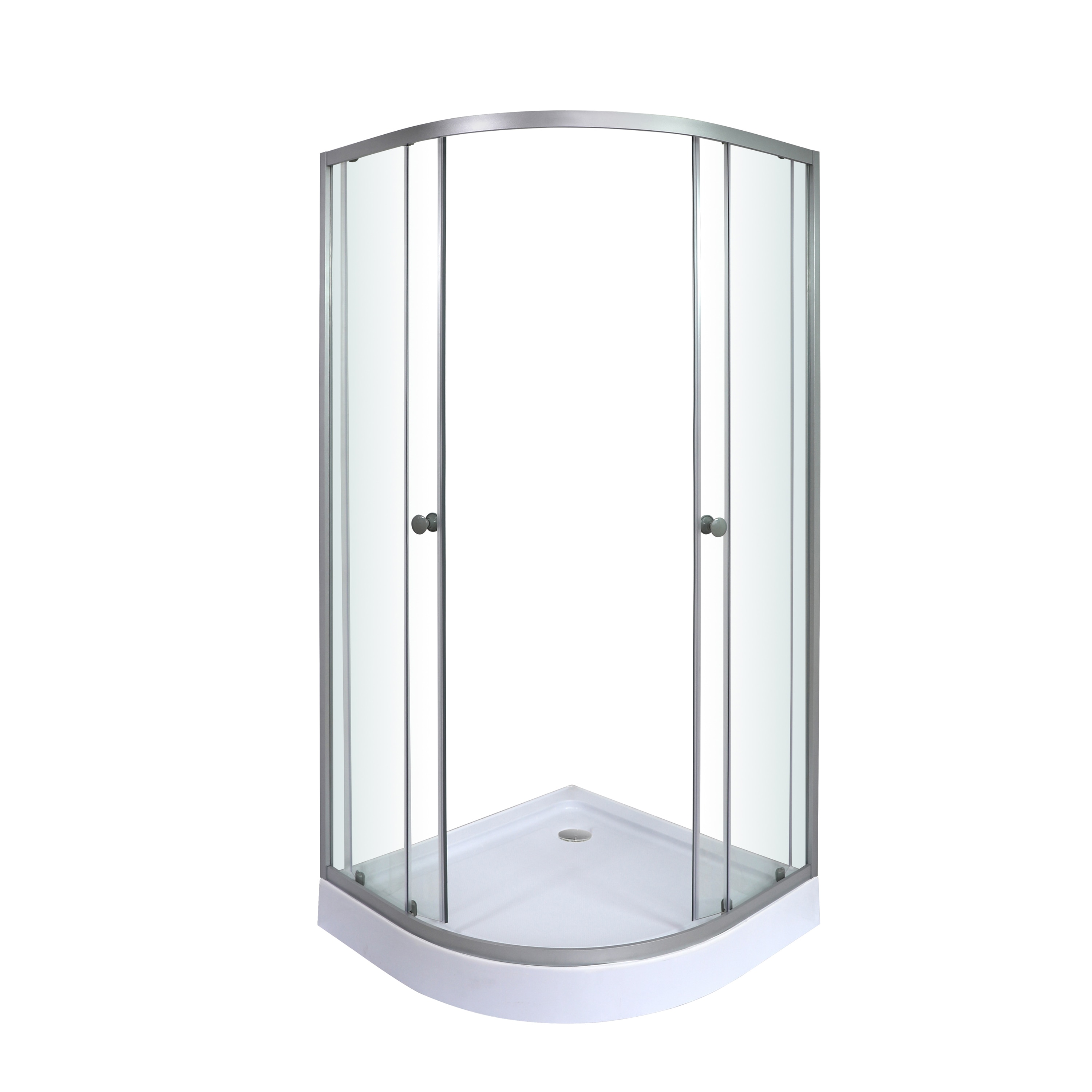 Cabina dus simpla, joasa, semirotunda, 90 x 90 x 192 cm  Weddell