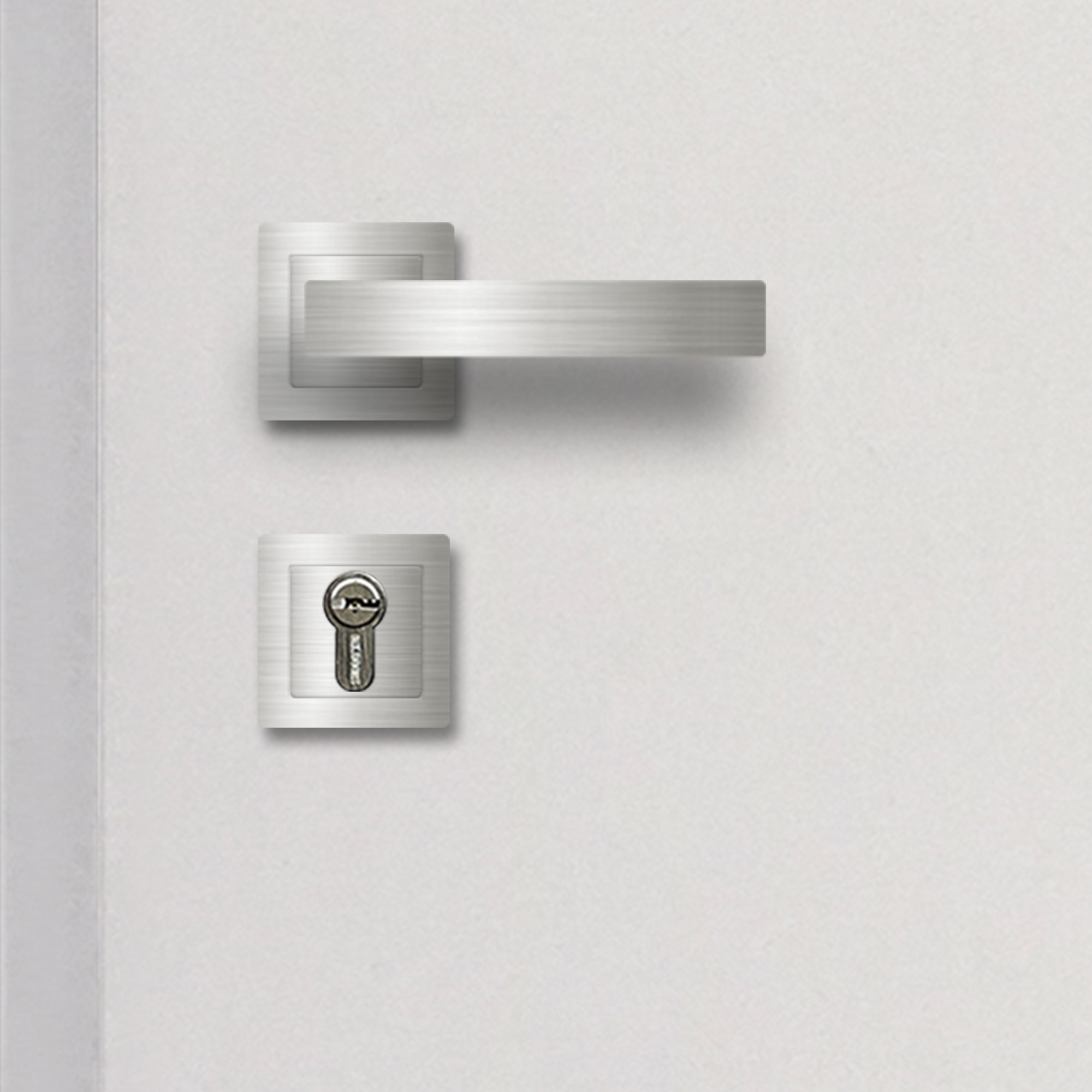 Usa de exterior pentru casa, metalica, alb, dreapta, 205 x 88 cm  Fortia Cecina