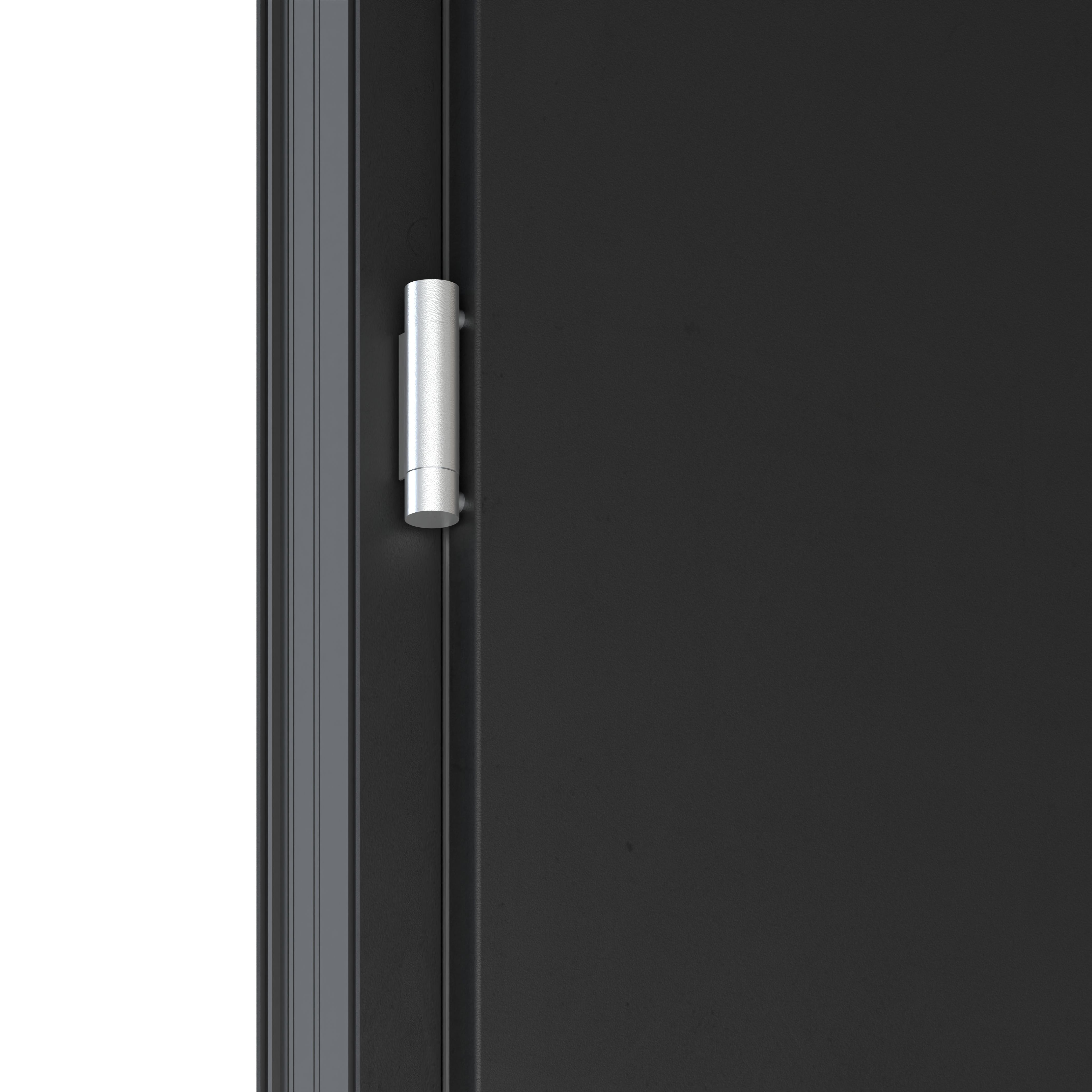 Usa de exterior pentru casa, metalica, antracit, cu geam, dreapta, 208 x 88 cm  Fortia Pasni