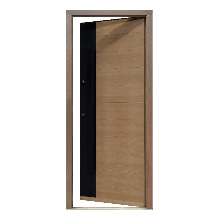 Usa de exterior pentru casa, lemn, stejar, dreapta, 205 x 88 cm  Fortia Sassel