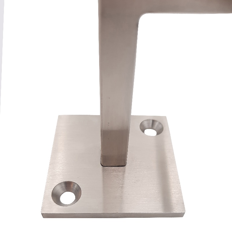 Suport mana curenta patrata, inox, 7 x 7 cm