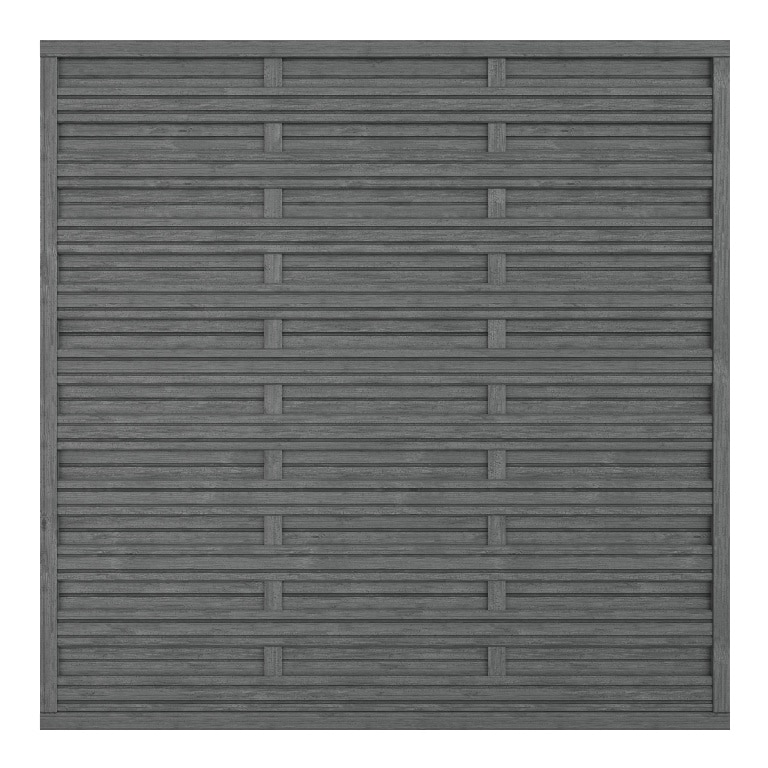 Panou gard din lemn, antracit, 180 x 180 x 3.5 cm  Ozora