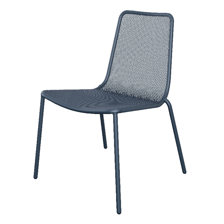 Scaun de gradina GoodHome Kilifi, albastru, metalic, 55.1 x 80 x 60 cm