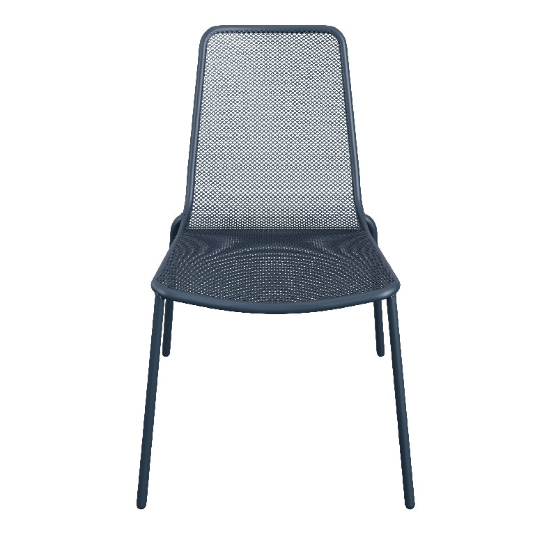 Scaun de gradina GoodHome Kilifi, albastru, metalic, 55.1 x 80 x 60 cm