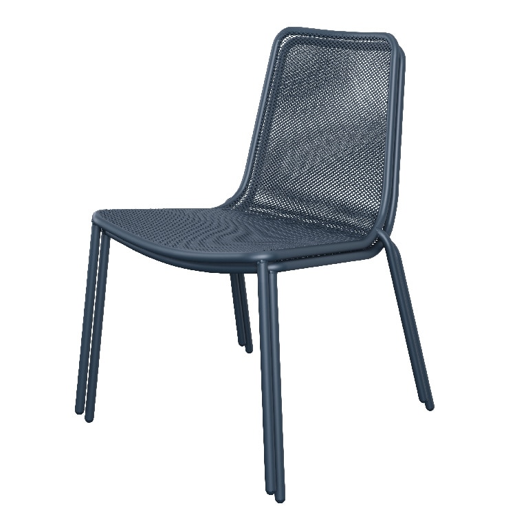 Scaun de gradina GoodHome Kilifi, albastru, metalic, 55.1 x 80 x 60 cm