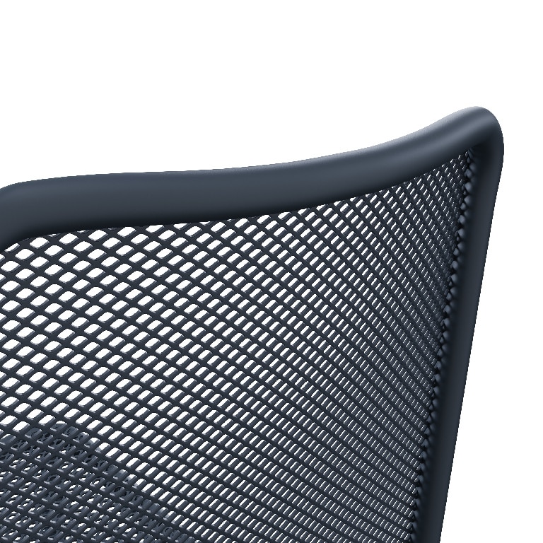 Scaun de gradina GoodHome Kilifi, albastru, metalic, 55.1 x 80 x 60 cm