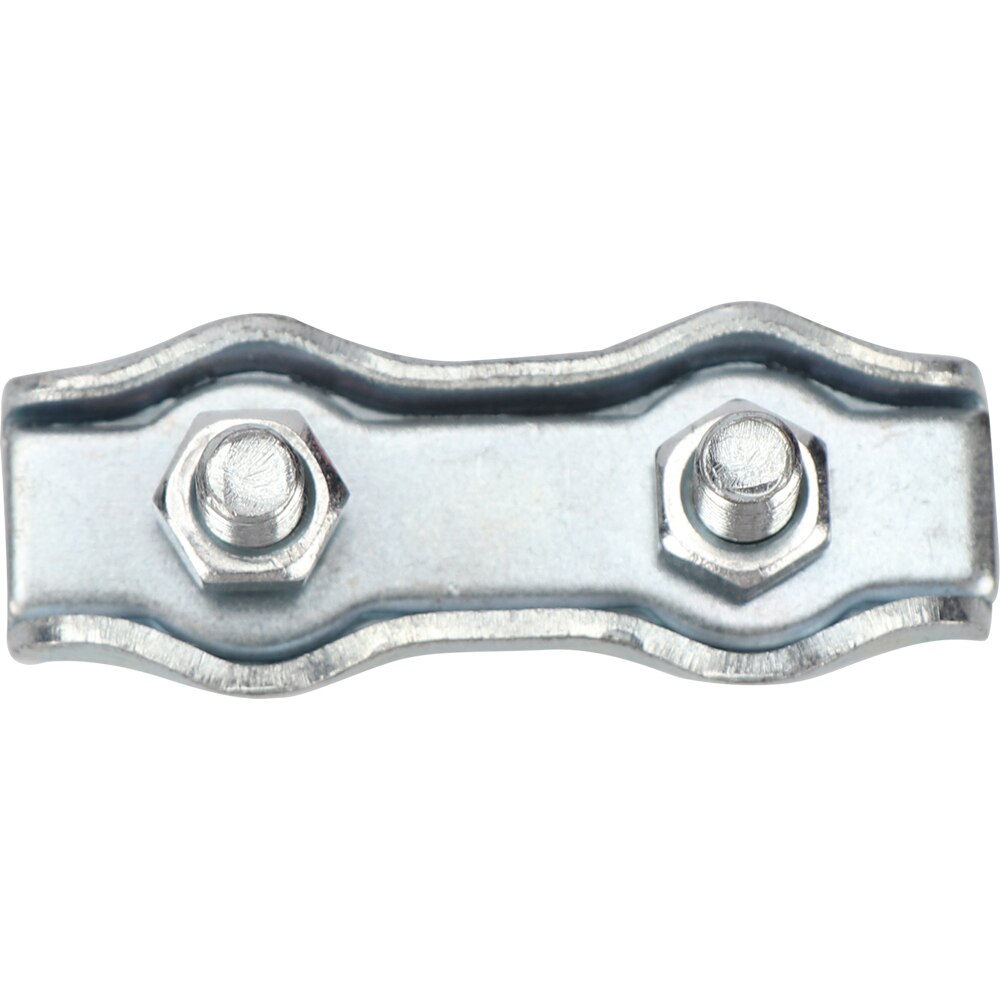 Clema dubla cabluri DIALL, 4mm, otel, 2 bucati