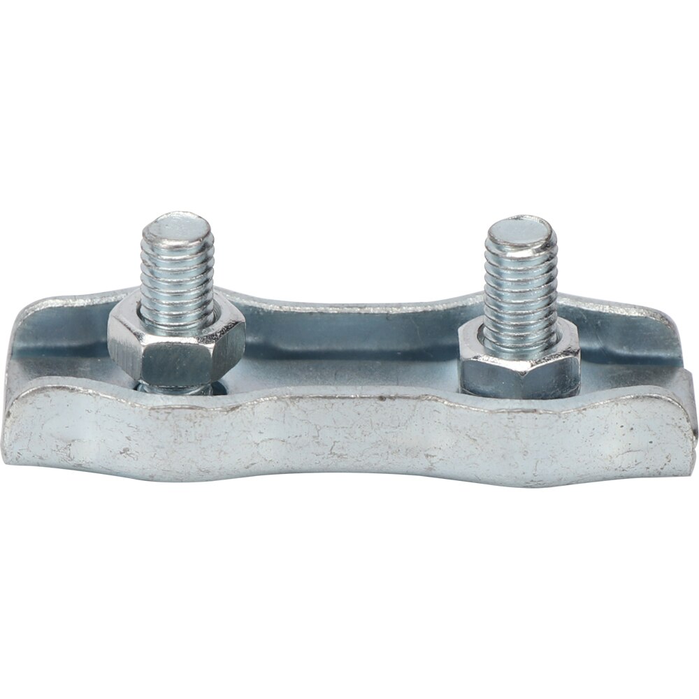 Clema dubla cabluri DIALL, 4mm, otel, 2 bucati