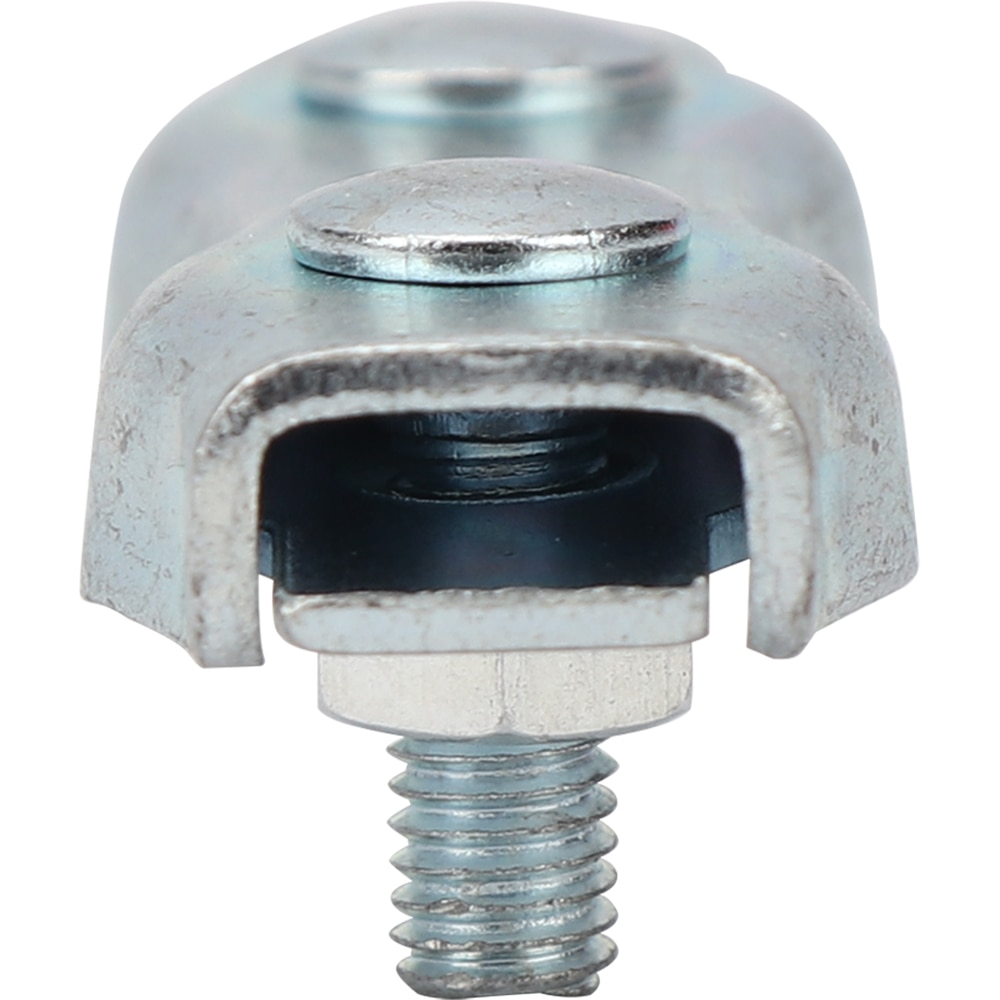 Clema dubla cabluri DIALL, 4mm, otel, 2 bucati